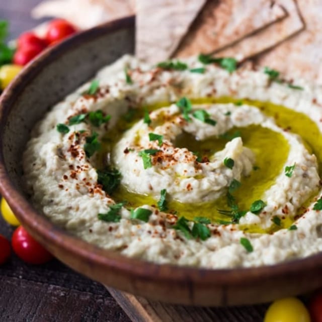 Baba-ghanouj - Pita.